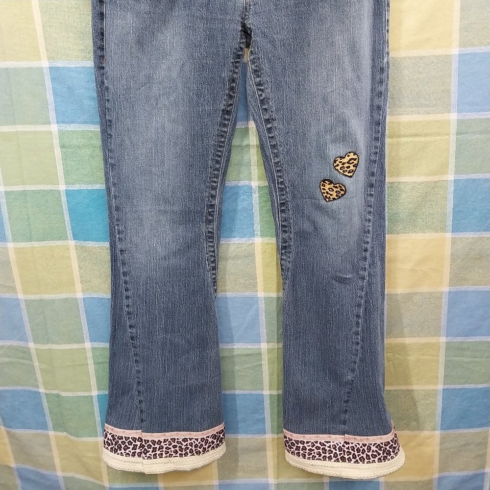 2477 Jeaniemade Size 10 Cato Turning Seams Upcycled Jeans